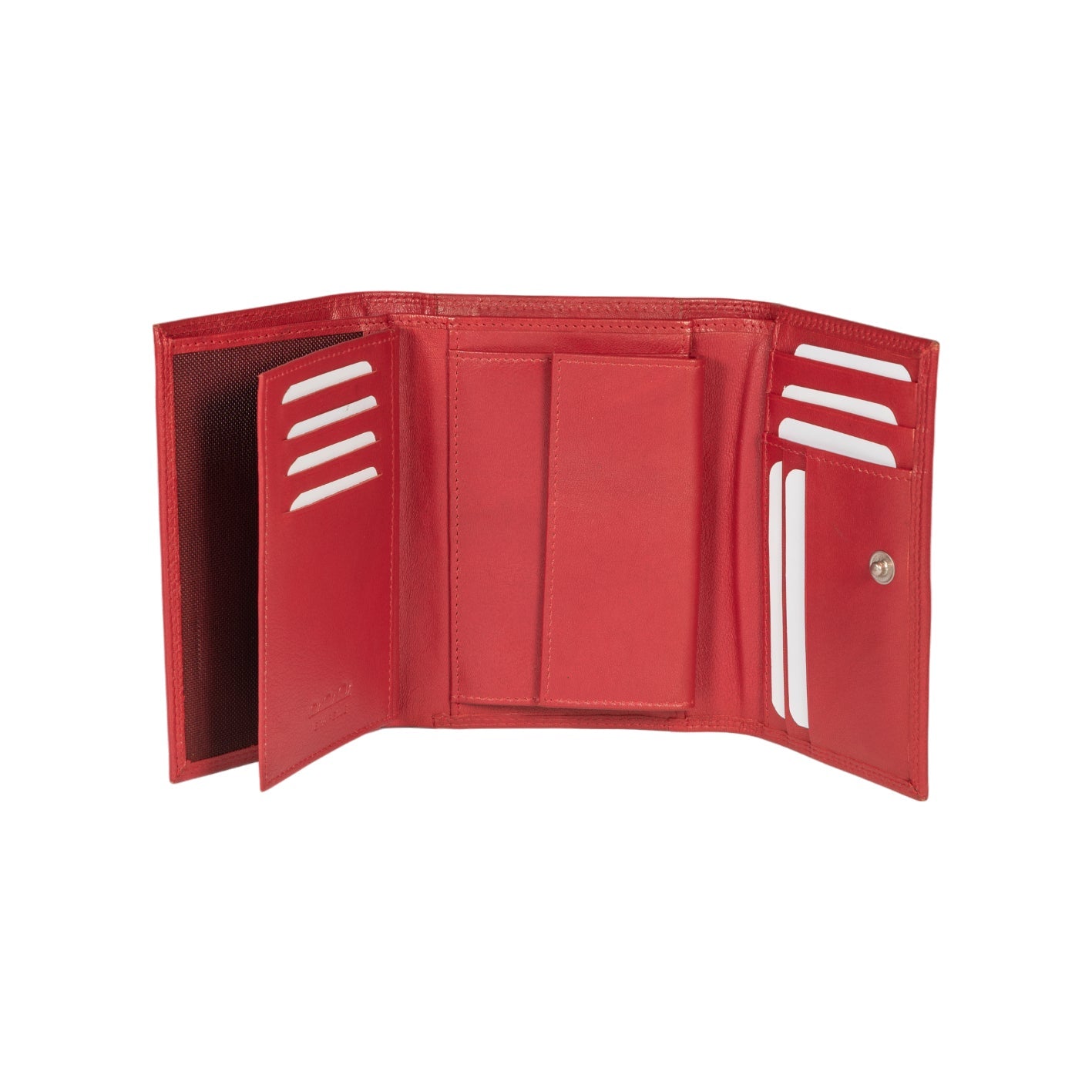 Renato Borzatta | Dames Portemonnee | Italiaans Leer | Kersenrood | Compact en Elegant.