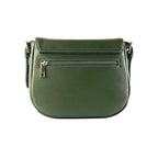 Renato Borzatta | Crossbodytas Dames | Italiaans Leer | Bosgroen | Afneembare Schouderband.
