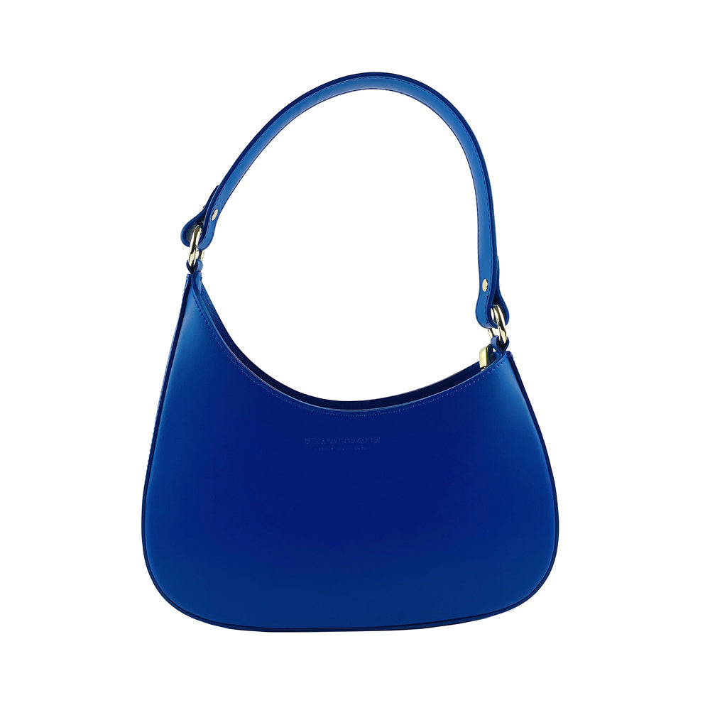 Renato Borzatta | Crossbodytas | Italiaans Leer | Royal Blue | Verwijderbare Schouderriem.