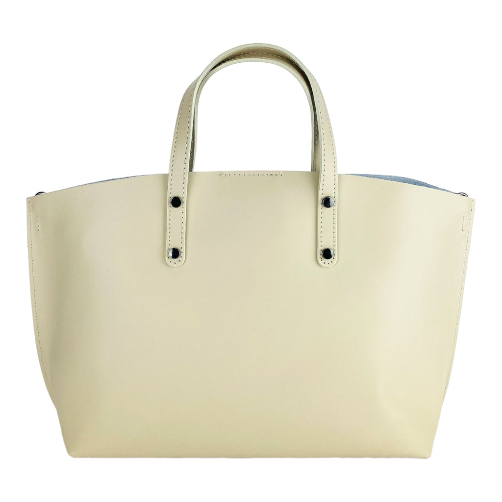 Renato Borzatta | Handtas Dames | Italiaans Leer | Camel Beige | Afneembare Schouderband.