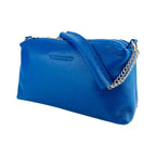 Renato Borzatta | Crossbodytas | Italiaans Leer | Royal Blue | Dubbele Ritssluiting.